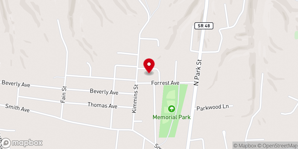 Map showing location of Food Give Away