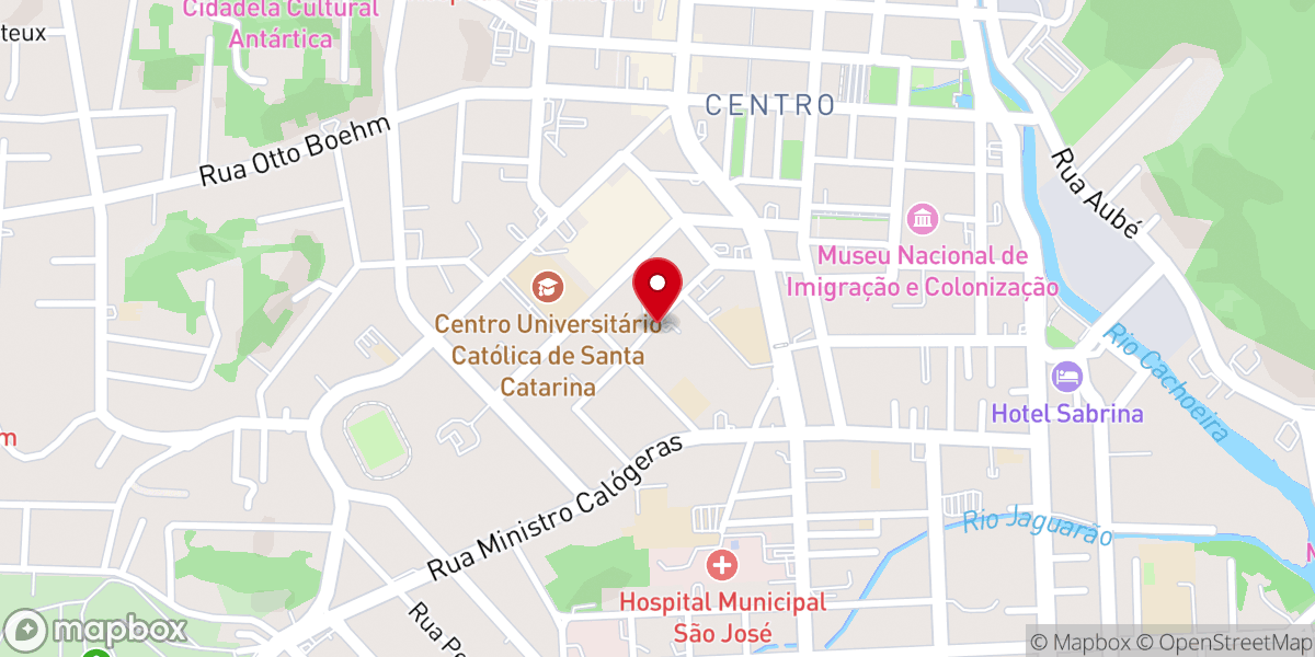 Map showing location of Cúria da Arquidiocese de Joinville