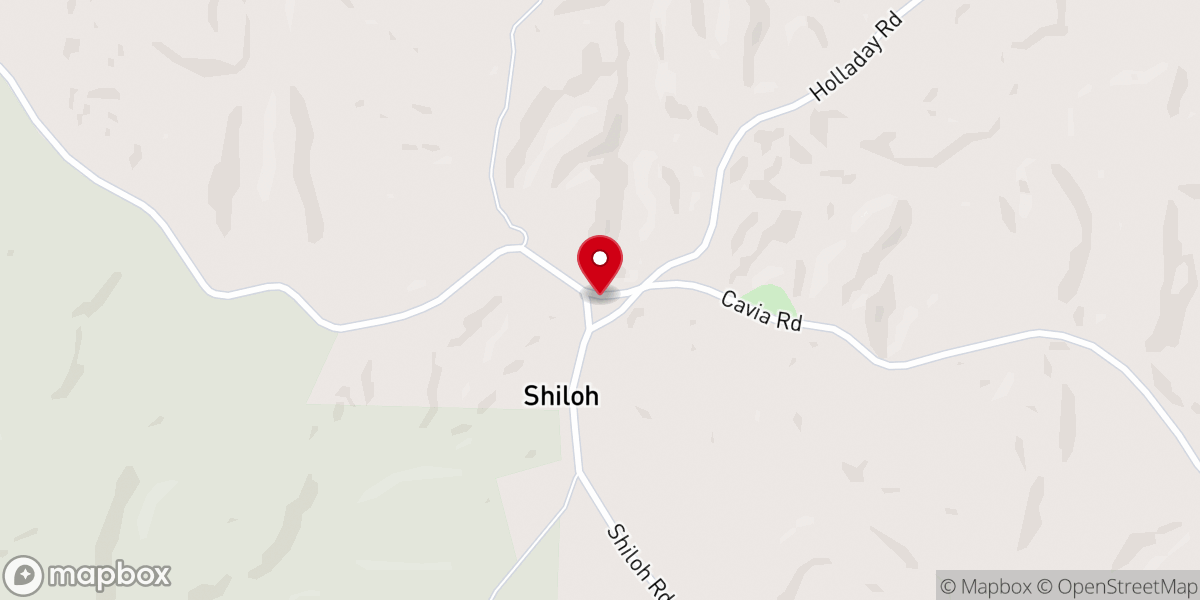 Map showing location of Shiloh Baptist Church