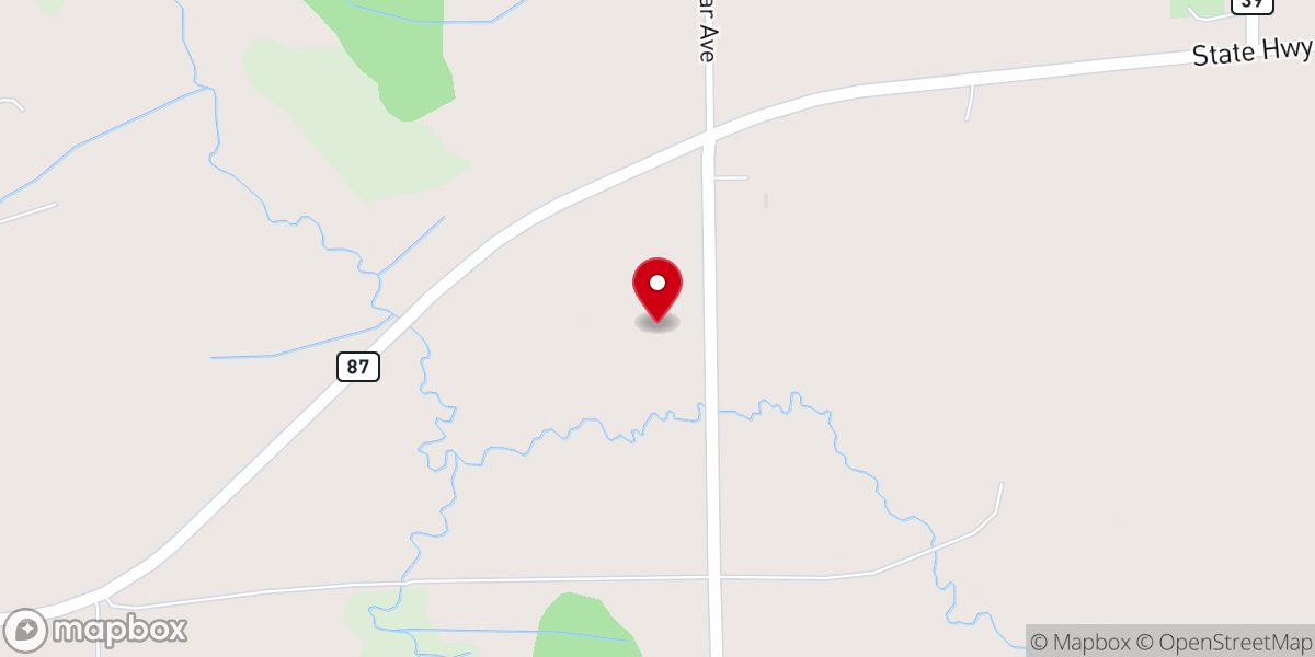 Map showing location of Harvest Fellowship