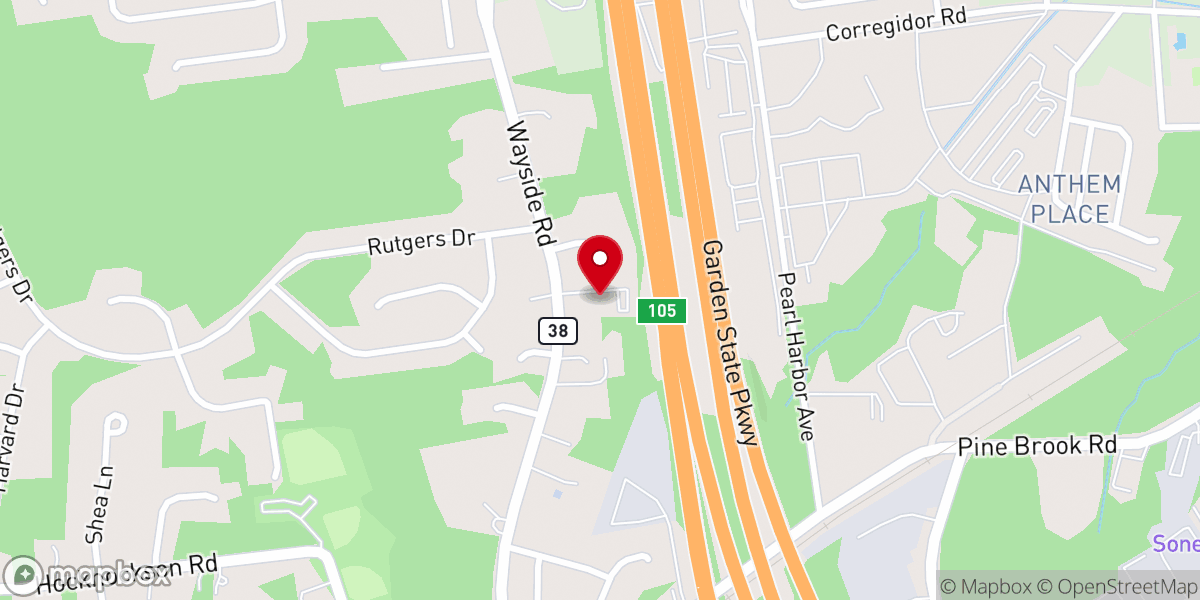 Map showing location of Grace Christian Church
