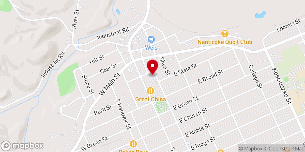 Map showing location of Iglesia Rio de Vida