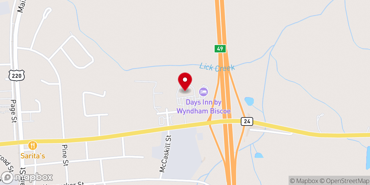 Map showing location of Tractor Supply Co.