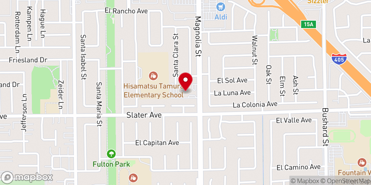 Map showing location of Beachpoint Church