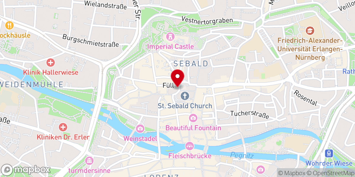 Map showing location of Sebalder Pfarrhof
