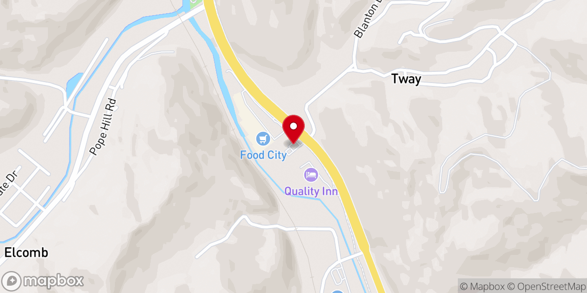 Map showing location of Holy Trinity Catholic Church