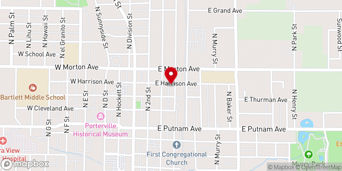 Map showing location of Unitarian Fellowship Church