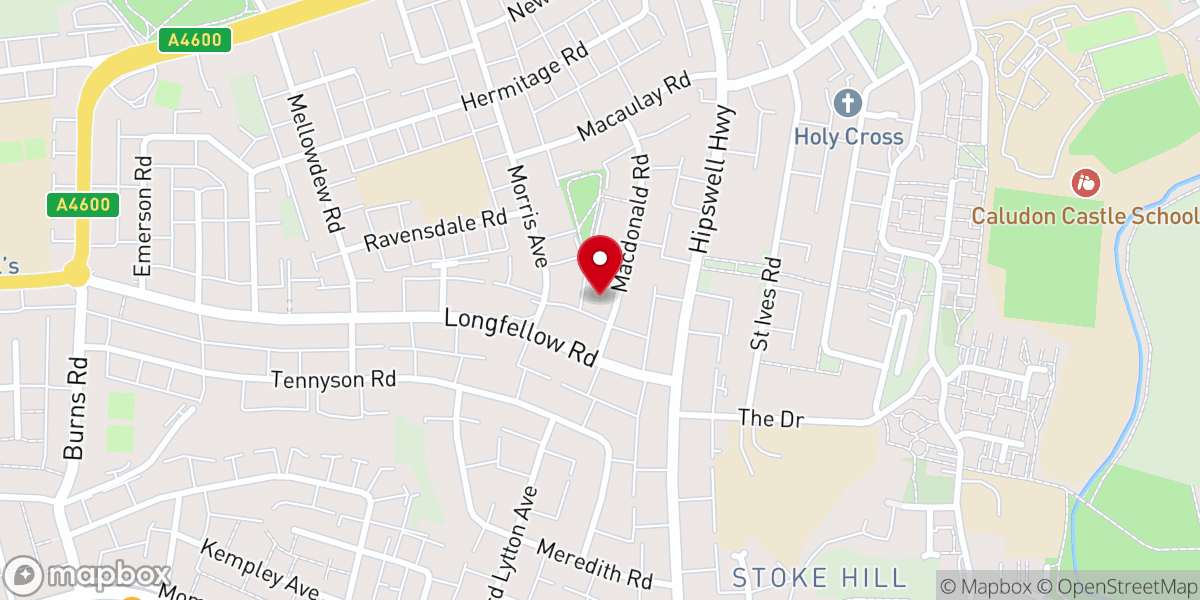 Map showing location of Macdonald Road Methodist Church