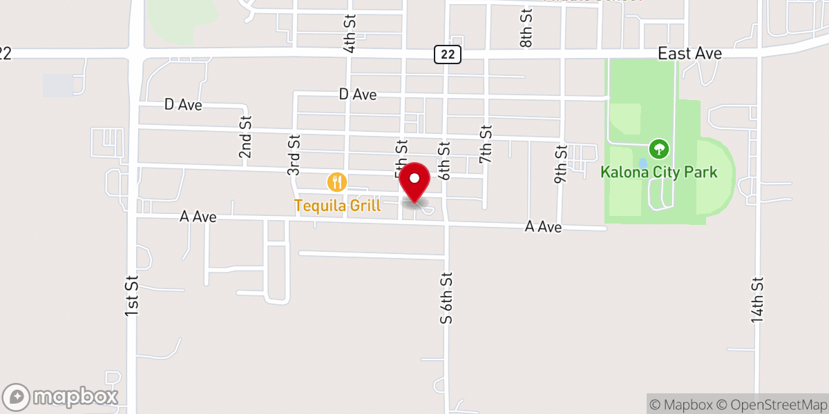 Map showing location of Lower Deer Creek Mennonite
