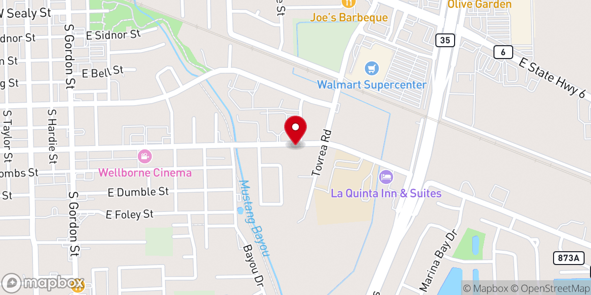 Map showing location of Dream City Church - Alvin