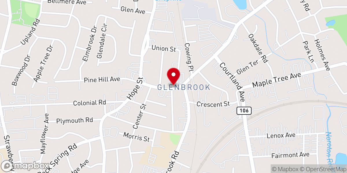 Map showing location of Union Memorial Congregational Church