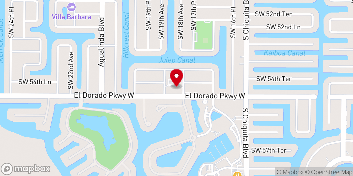 Map showing location of Cape Coral Seventh-day Adventist Church