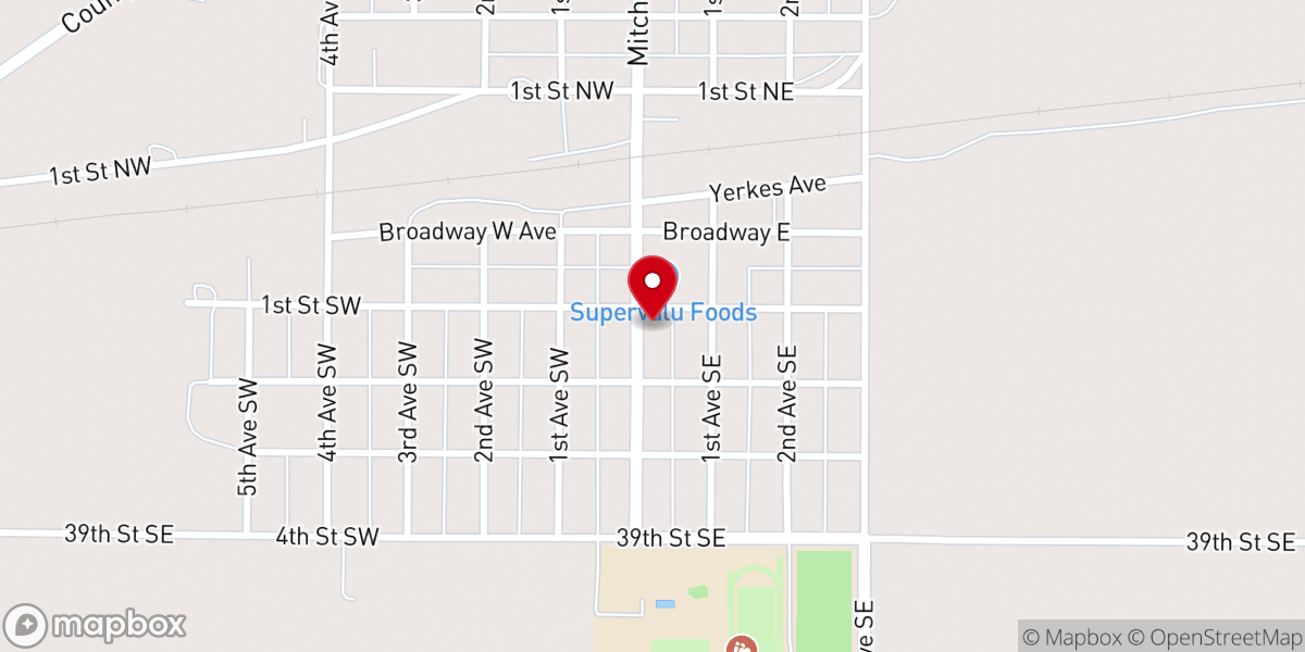 Map showing location of Trinity Lutheran Church