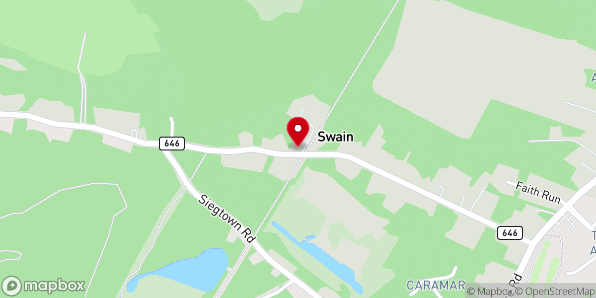 Map showing location of John Wesley United Methodist