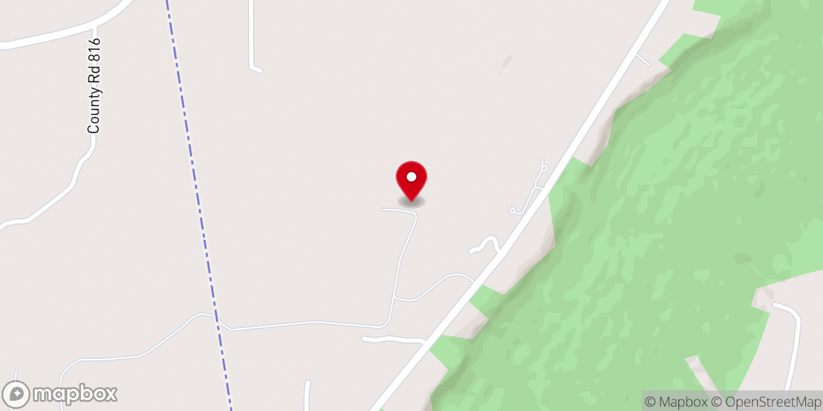 Map showing location of Blackberry Ridge