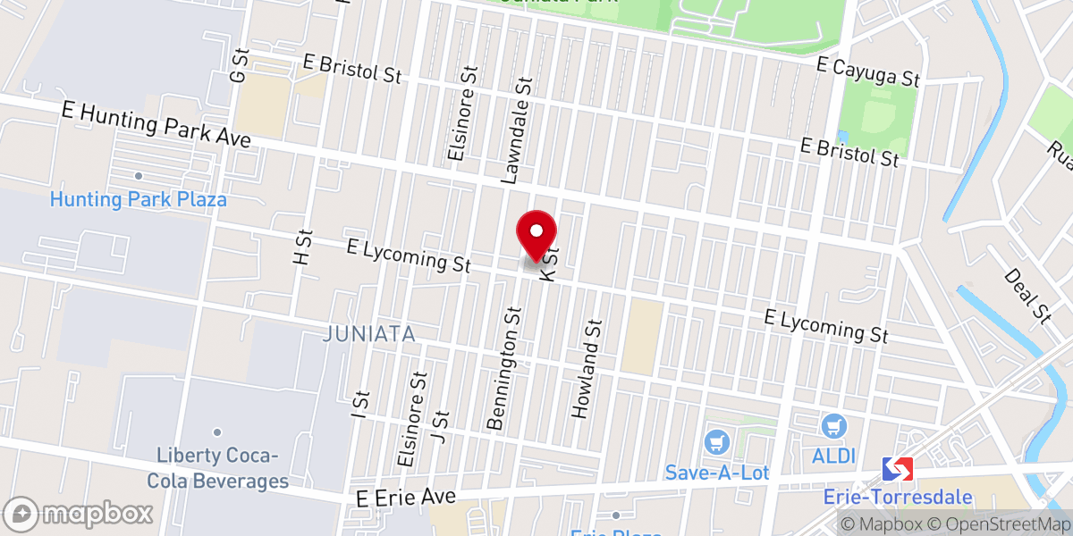 Map showing location of Bethel Chapel Church