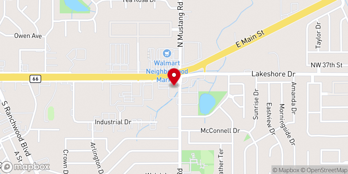 Map showing location of Good News Church