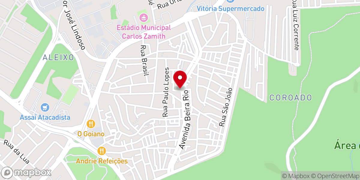 Map showing location of Igreja Batista Maranatha