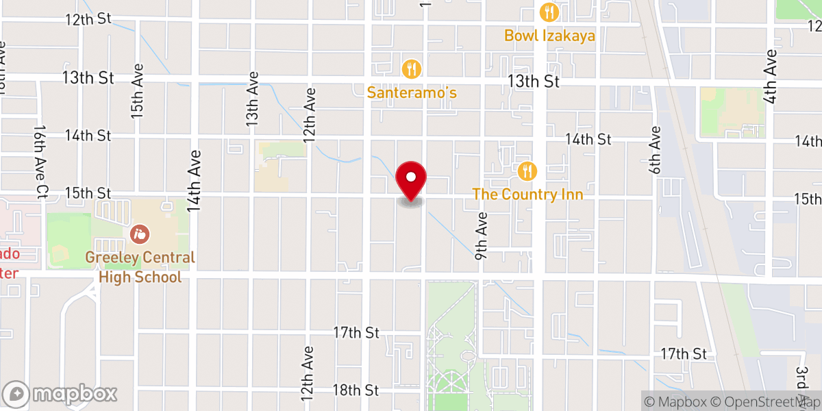 Map showing location of Grace Reformed Church