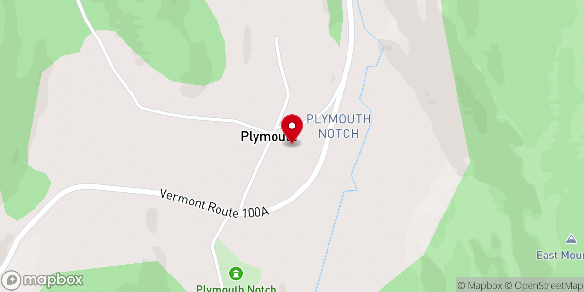 Map showing location of Calvin Coolidge State Historic Site