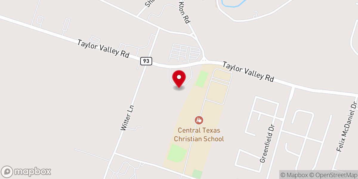 Map showing location of Vintage Church Belton