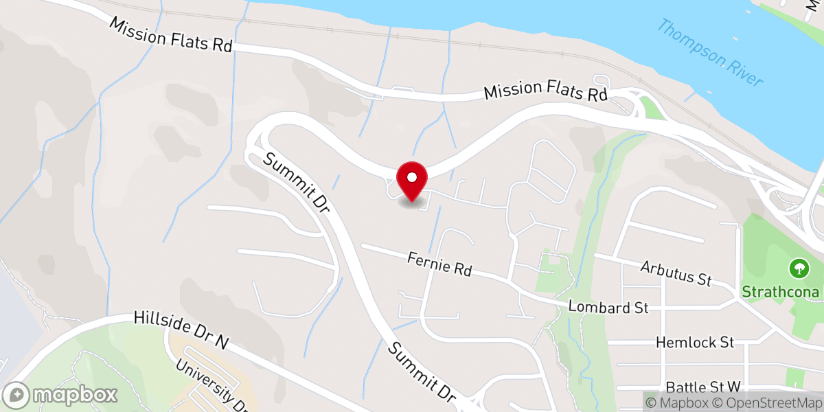 Map showing location of Mission Hill