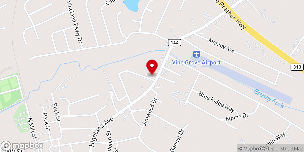 Map showing location of New Apostolic Church