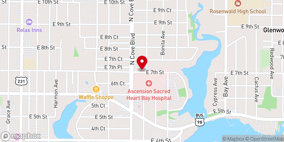 Map showing location of Second MT Moriah Missionary Baptist Church