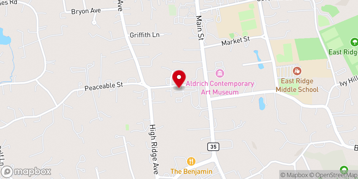 Map showing location of Carriage House Community Center