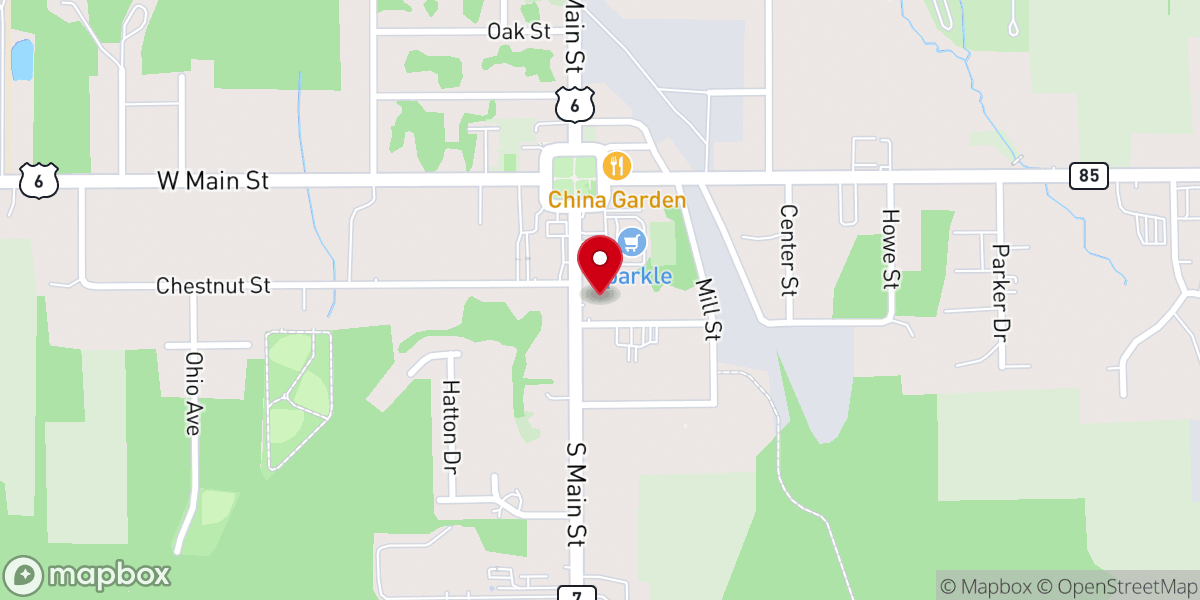 Map showing location of Andover First United Methodist Church - Food Distribution Center