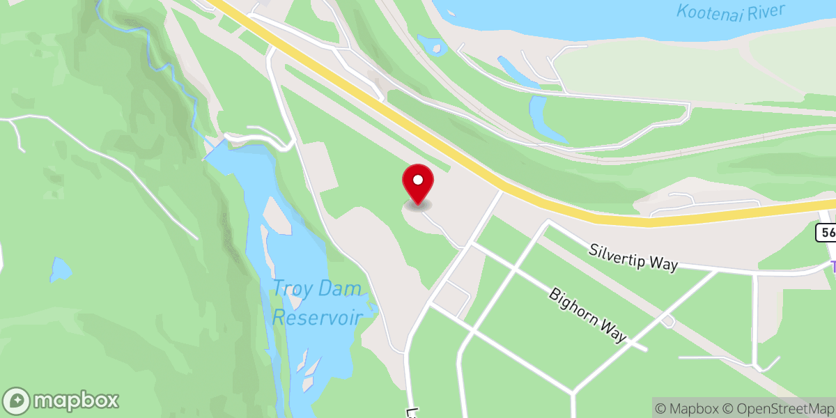 Map showing location of Troy Christian Fellowship