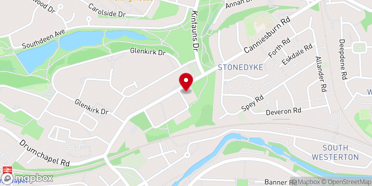 Map showing location of Drumchapel Essenside URC Church