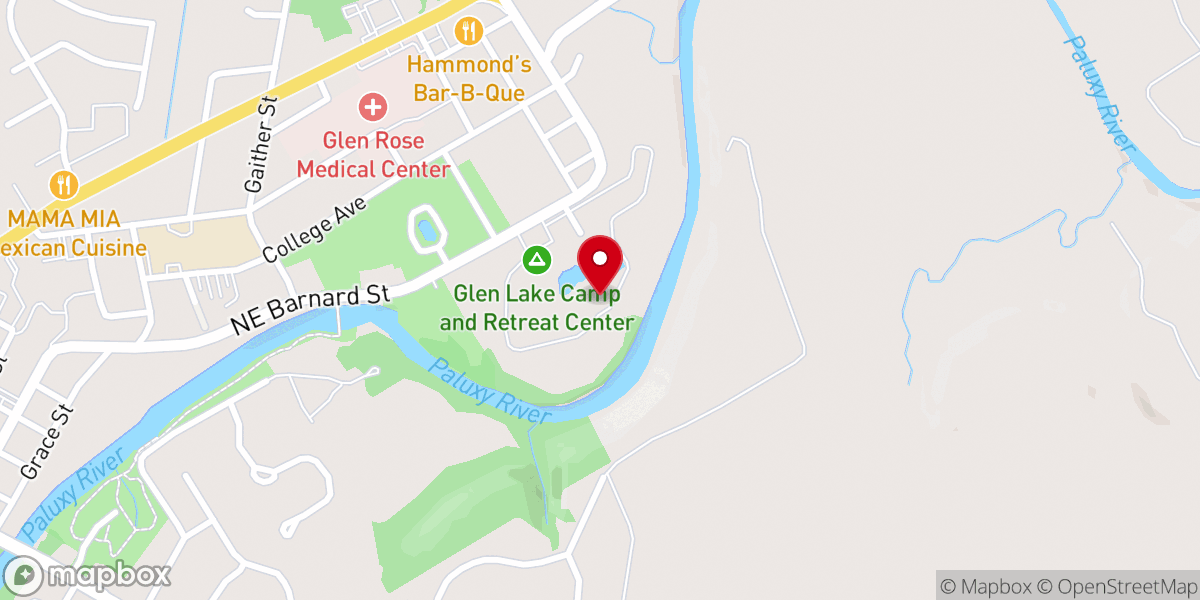 Map showing location of Avinelle McWhirter Ogle Chapel