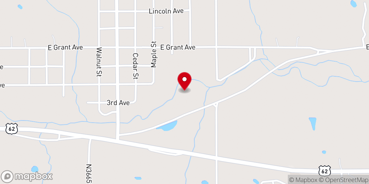 Map showing location of St John Baptist Church