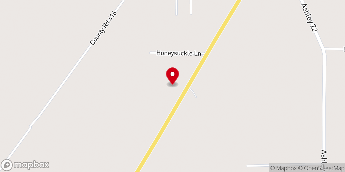 Map showing location of Southside Baptist Church