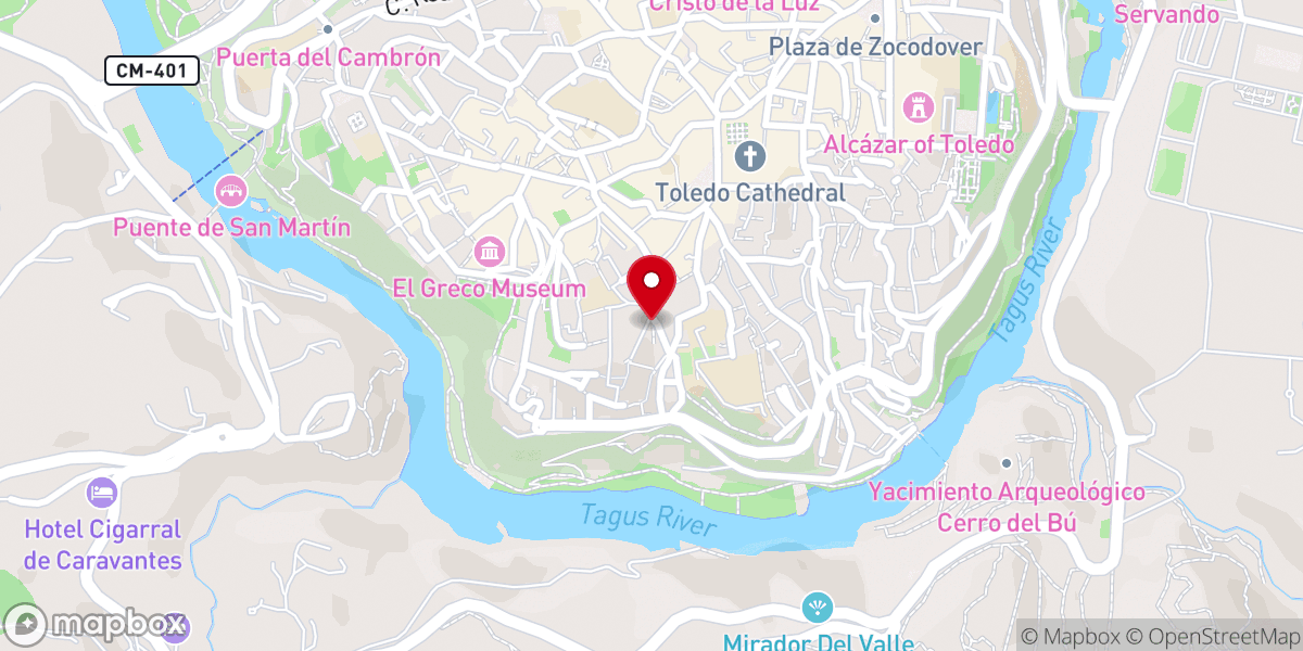 Map showing location of Antiguo Convento de Jerónimas