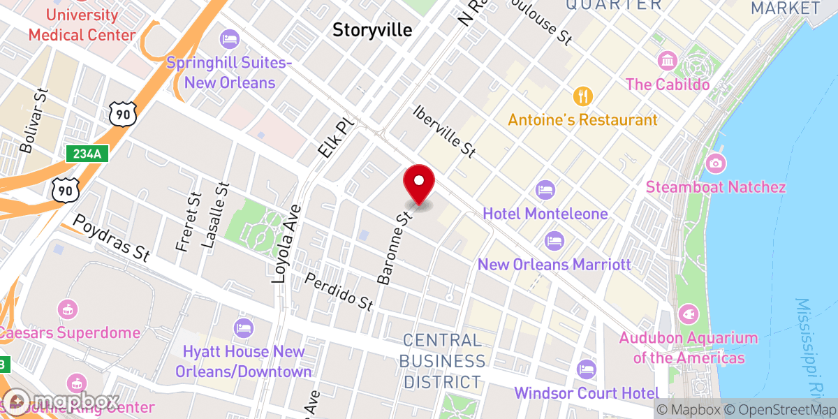 Map showing location of Immaculate Conception Church