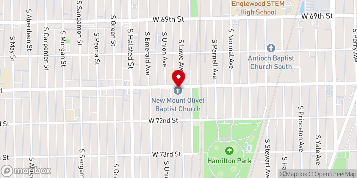 Map showing location of Good Hope Baptist Church