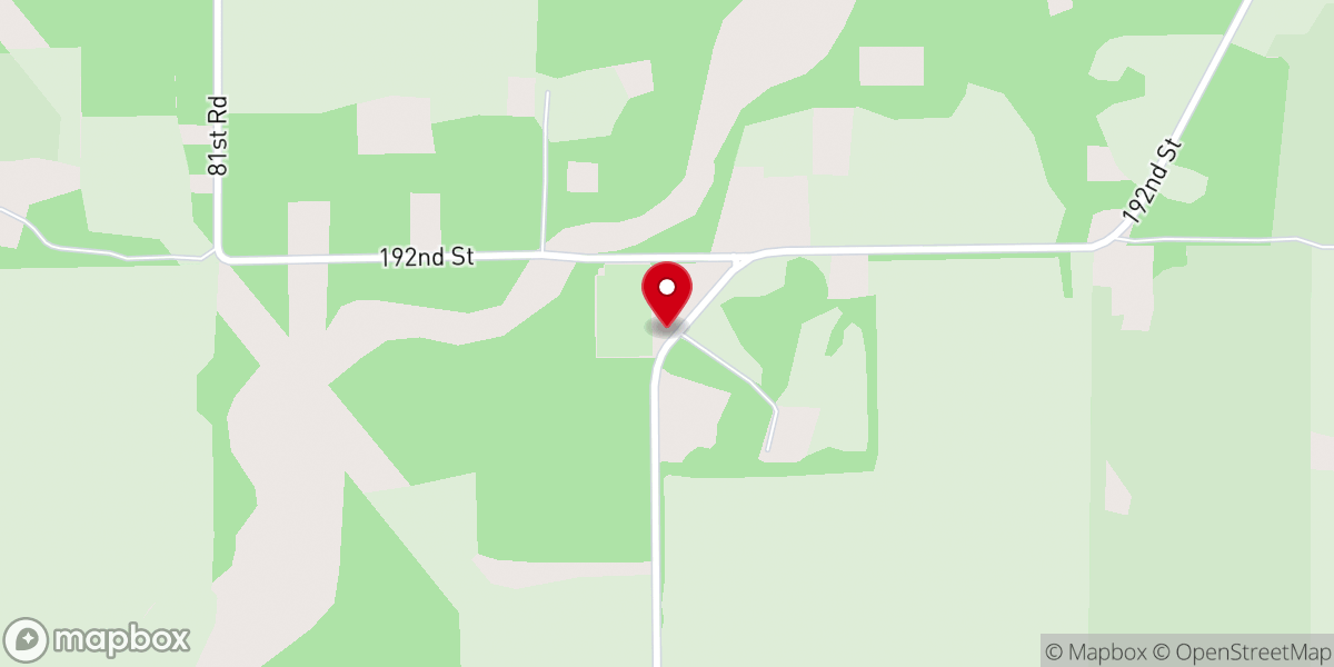 Map showing location of Mount Pisgah Church