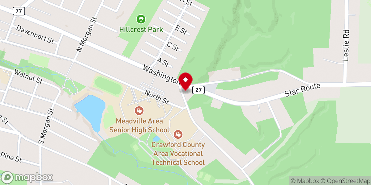 Map showing location of Abundant Life Fellowship United Pentecostal Church