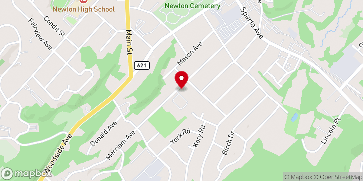 Map showing location of Mt Calvary Baptist Church