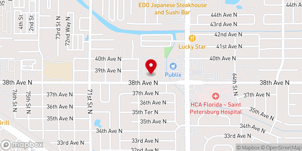 Map showing location of Cornerstone Community Church