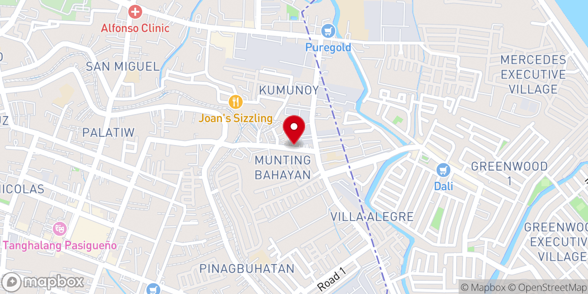 Map showing location of Palayan Baptist Church, Incorporated