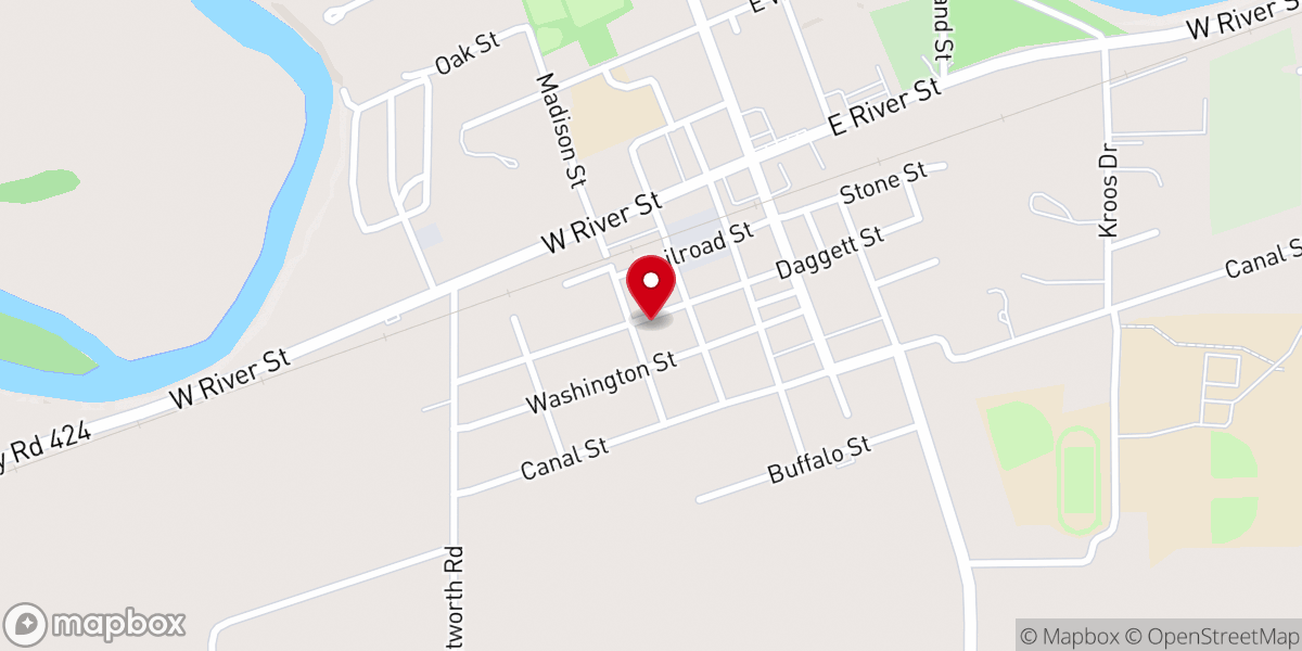 Map showing location of Divine Mercy Fellowship Hall