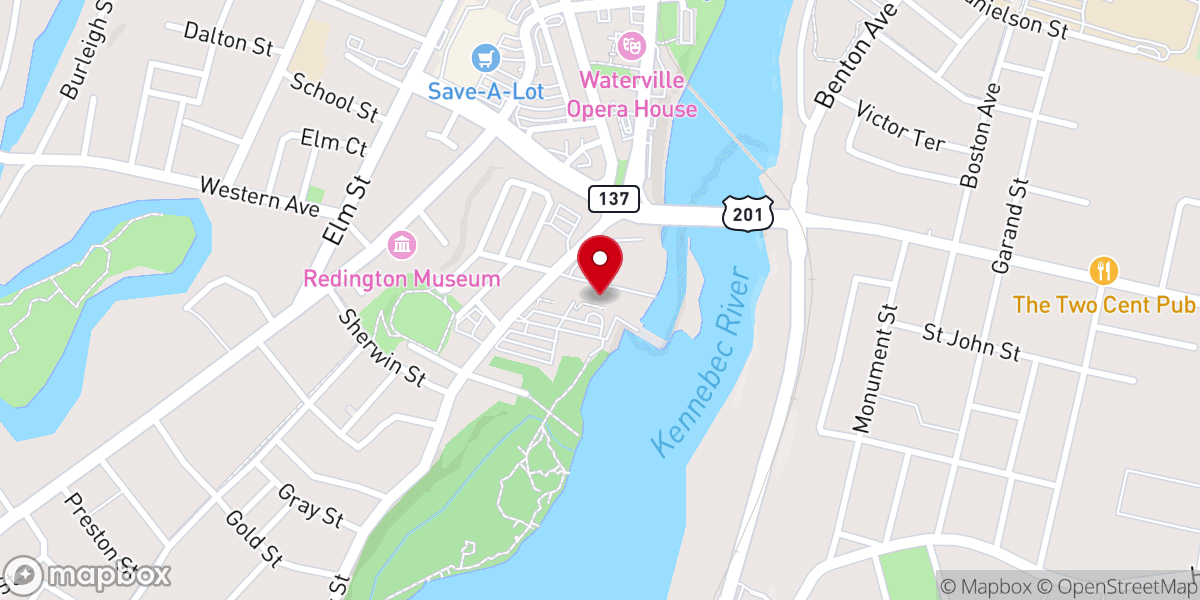 Map showing location of Hathaway Creative Center