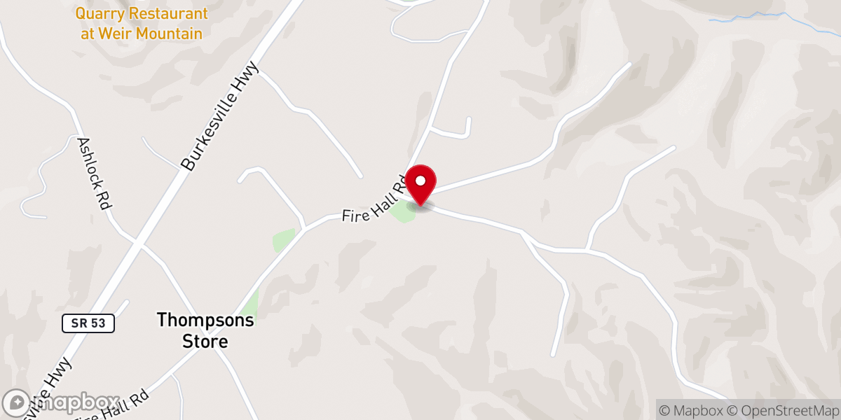 Map showing location of Rock Springs Church of Christ
