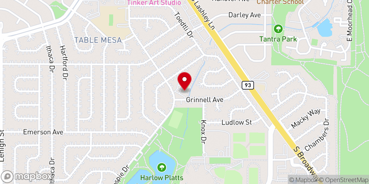 Map showing location of St. Paul's United Methodist Church