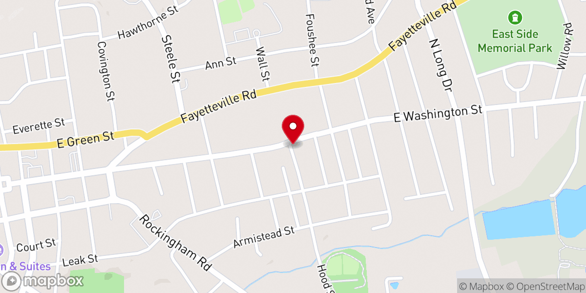 Map showing location of Church of God In Christ Outrch