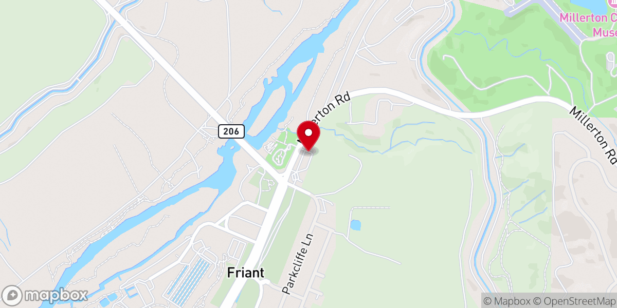 Map showing location of Friant Foothill Bible Church