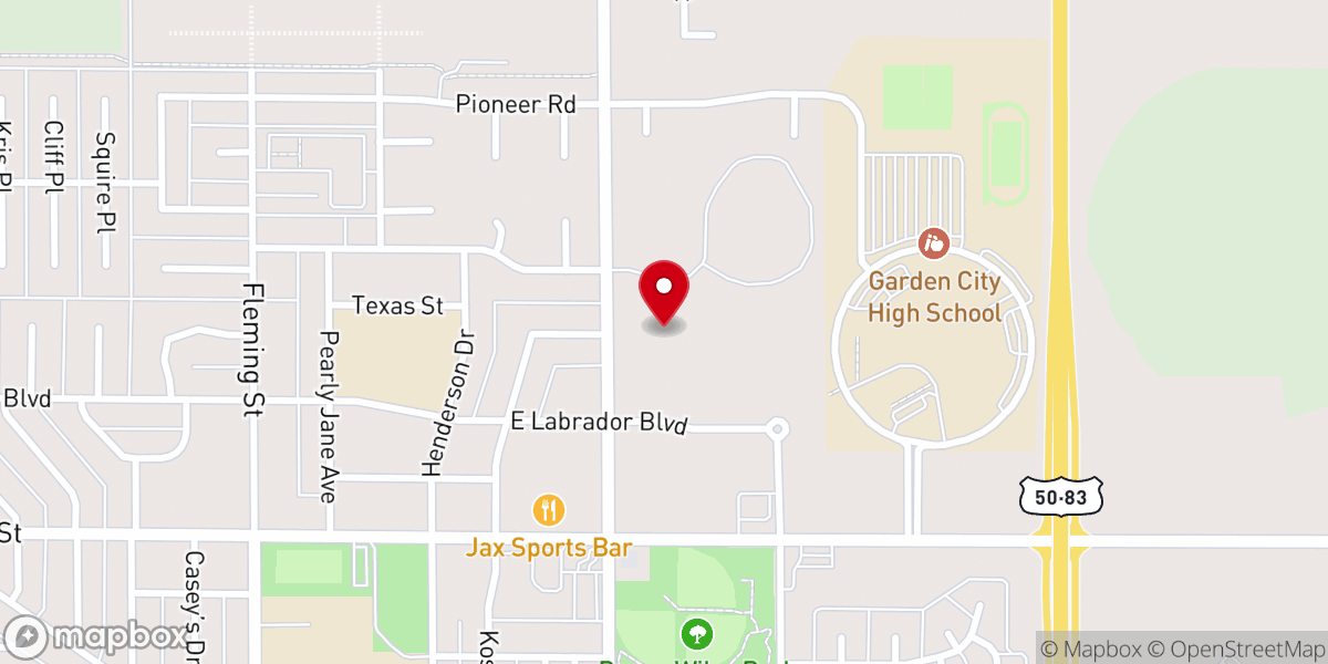 Map showing location of Turning Point Church of The Nazarene